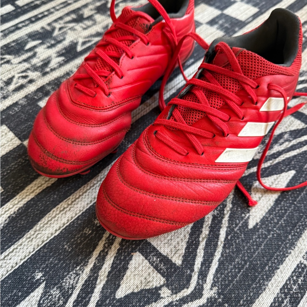 Adidas boy’s Vibrant Red Athletic Shoes